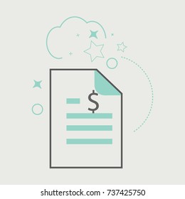 Icons invoice 