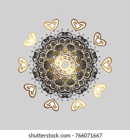 Icons, labels. Colorful snowflake Vector illustration. Snowflake icon, isolated. Vector illustration. Flat design. Vector winter snowflakes on colorful background.