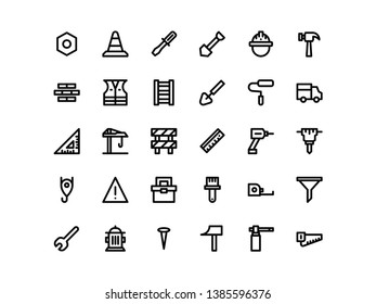 Icons Labor & Construction (30) - Line