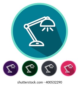 icons lamp for Web and Mobile