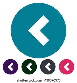 icons left arrow for Web, Mobile and business
