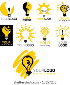  icons of  light bulb