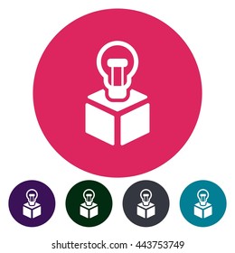 icons light flat for Web, Mobile and business