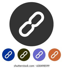 icons linked symbol for Web, Mobile and business