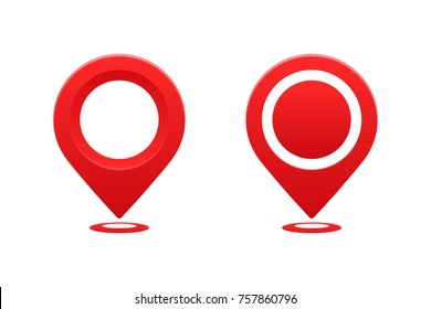 Icons Location Sign Vector