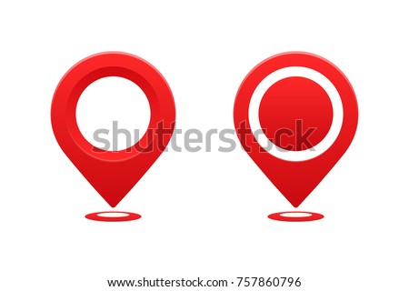 Icons location sign vector