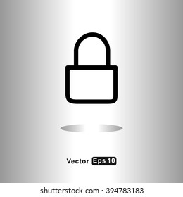 icons lock for Web and Mobile