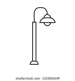 icons, logos, and vectors, silhouettes of garden lights on a white background.