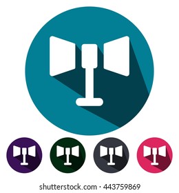 icons loud speakers flat for Web, Mobile and business