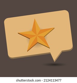 Icons love golden stars. Good for social media, chat, web etc.