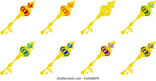 The icons of magic stick