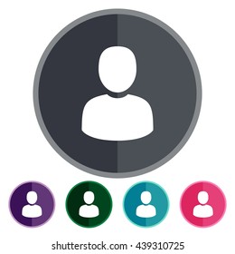 icons man user for Web, Mobile and business