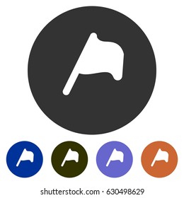 icons map flag for Web, Mobile and business