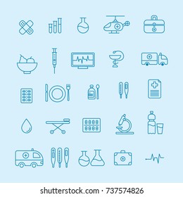 Icons for medicine