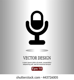 icons microphone flat for Web, Mobile and business