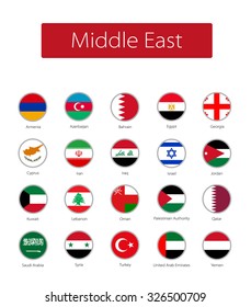 Icons Middle East flags