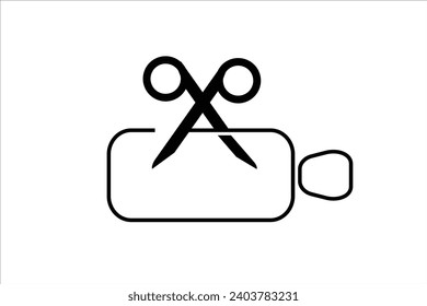 Icons Movie cut. Vector illustration logo. Editable icons background