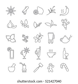 Icons with mulled wine