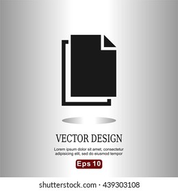 icons multiple documents for Web, Mobile and business