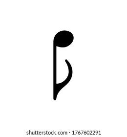 Symbole der Musik notieren Vektorzeichen.