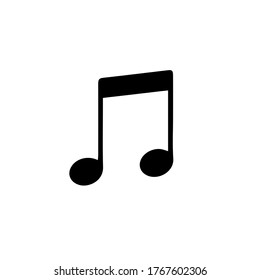 icons of music note vector signs.