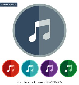 icons music for Web and Mobile