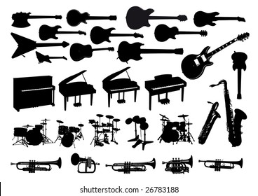 The icons of musical instruments