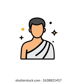 Icons for muslim hajj pilgrimage 