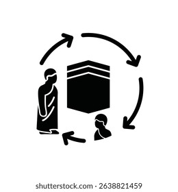 Icons for muslim hajj pilgrimage 