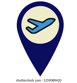 Icons for navigation in the map
