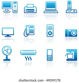 Icons of office equipment