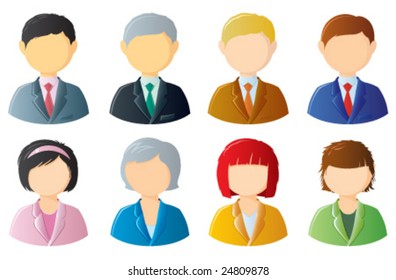 Icons Office People Stock Vector (Royalty Free) 24809878 | Shutterstock