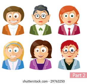 Icons of office people. Part 2