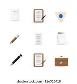 Icons for office and stationery
