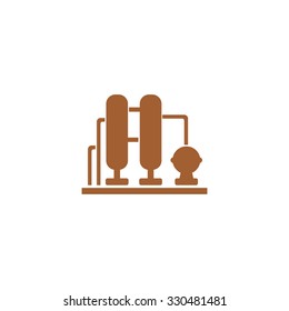 Icons Oil refining factory.