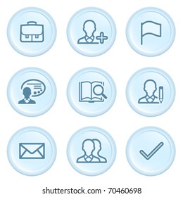 Icons on blue button 1