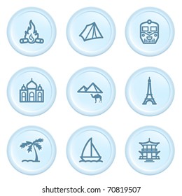Icons on blue button 22