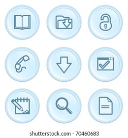 Icons on blue button 6