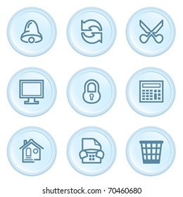 Icons on blue button 8