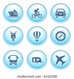 Icons on blue buttons 20