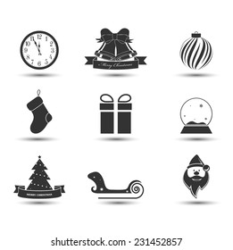 icons on a subject Christmas for your design