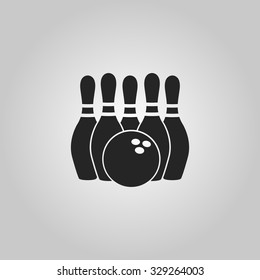 Icons on the theme of "Bowling".