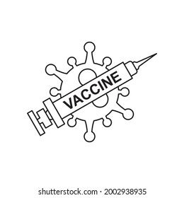iconos sobre el tema del coronavirus - ilustración del logotipo vectorial
