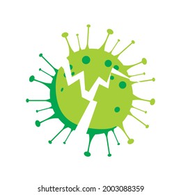 icons on the theme of coronavirus - vector illustration - stay at home