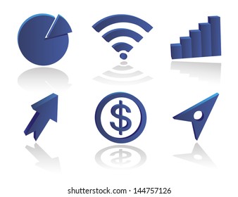 icons on the topic of business