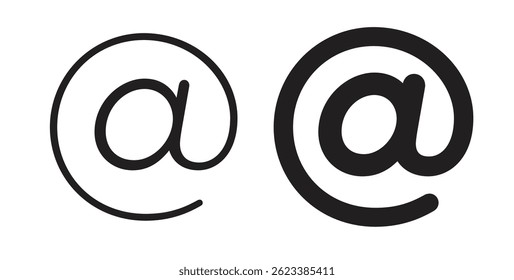 At icons on white background for web