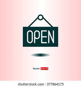 icons Open Sign for Web and Mobile
