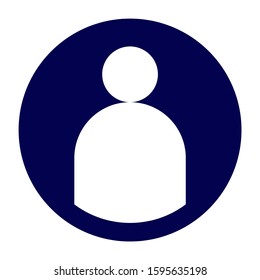 icons for the operating system or site with the image of the user symbol