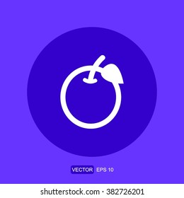 icons orange leaf for Web and Mobile
