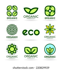 Icons of Organic Products and Ecology. Eco Icons (16)